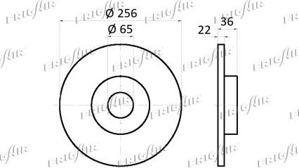 Frigair DC10.117 - Bremsscheibe alexcarstop-ersatzteile.com