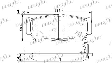 Frigair PD34.501 - Bremsbelagsatz, Scheibenbremse alexcarstop-ersatzteile.com