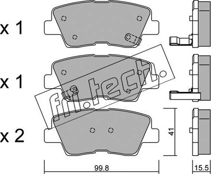 Fri.Tech. 903.0 - Bremsbelagsatz, Scheibenbremse alexcarstop-ersatzteile.com