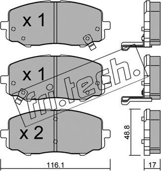 Fri.Tech. 930.0 - Bremsbelagsatz, Scheibenbremse alexcarstop-ersatzteile.com