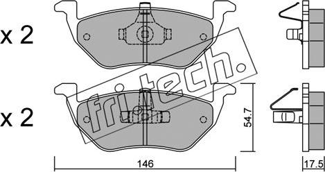 Fri.Tech. 924.0 - Bremsbelagsatz, Scheibenbremse alexcarstop-ersatzteile.com