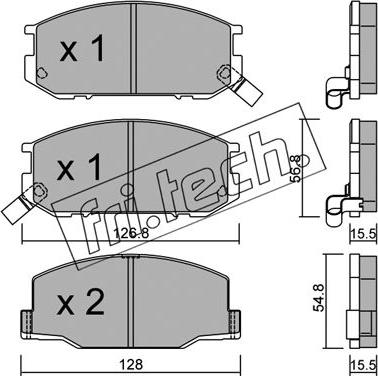 Fri.Tech. 440.0 - Bremsbelagsatz, Scheibenbremse alexcarstop-ersatzteile.com