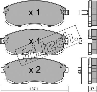 Fri.Tech. 419.0 - Bremsbelagsatz, Scheibenbremse alexcarstop-ersatzteile.com