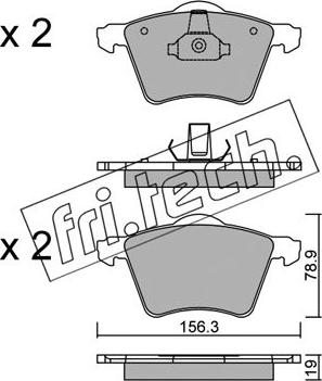 Fri.Tech. 566.2 - Bremsbelagsatz, Scheibenbremse alexcarstop-ersatzteile.com