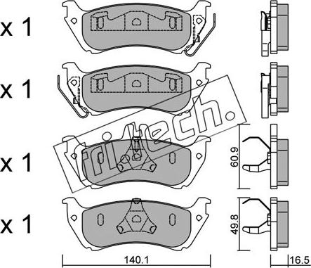 Fri.Tech. 586.1 - Bremsbelagsatz, Scheibenbremse alexcarstop-ersatzteile.com