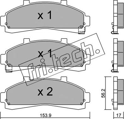 Fri.Tech. 699.0 - Bremsbelagsatz, Scheibenbremse alexcarstop-ersatzteile.com