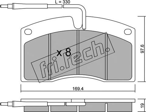 Fri.Tech. 664.0 - Bremsbelagsatz, Scheibenbremse alexcarstop-ersatzteile.com