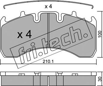 Fri.Tech. 666.0 - Bremsbelagsatz, Scheibenbremse alexcarstop-ersatzteile.com