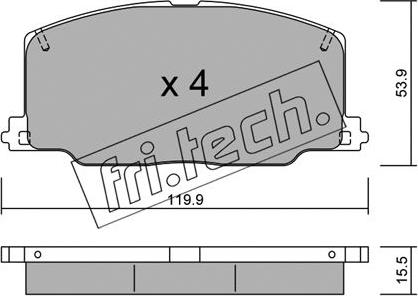 Fri.Tech. 069.0 - Bremsbelagsatz, Scheibenbremse alexcarstop-ersatzteile.com