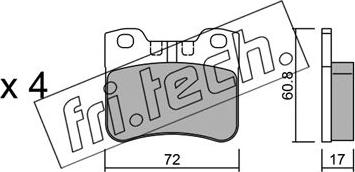 Fri.Tech. 062.2 - Bremsbelagsatz, Scheibenbremse alexcarstop-ersatzteile.com