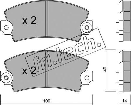 Fri.Tech. 005.1 - Bremsbelagsatz, Scheibenbremse alexcarstop-ersatzteile.com