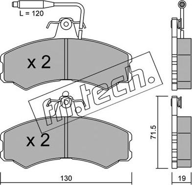 Fri.Tech. 033.0 - Bremsbelagsatz, Scheibenbremse alexcarstop-ersatzteile.com