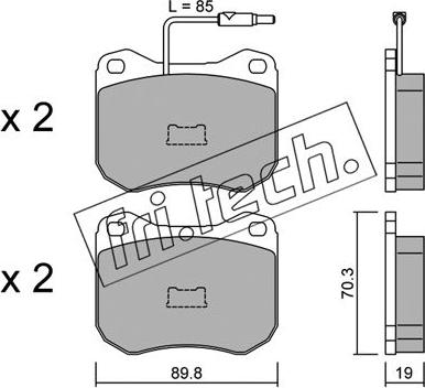 Fri.Tech. 023.0 - Bremsbelagsatz, Scheibenbremse alexcarstop-ersatzteile.com