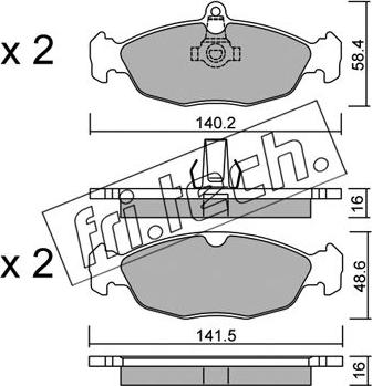 Fri.Tech. 079.1 - Bremsbelagsatz, Scheibenbremse alexcarstop-ersatzteile.com