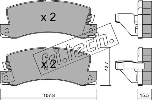 Fri.Tech. 164.1 - Bremsbelagsatz, Scheibenbremse alexcarstop-ersatzteile.com