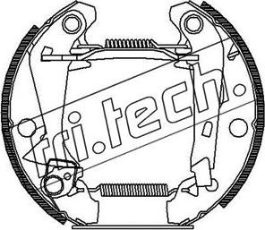 Fri.Tech. 16010 - Bremsbackensatz alexcarstop-ersatzteile.com