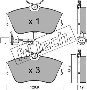 Wagner Lockheed WBP21479B - Bremsbelagsatz, Scheibenbremse alexcarstop-ersatzteile.com