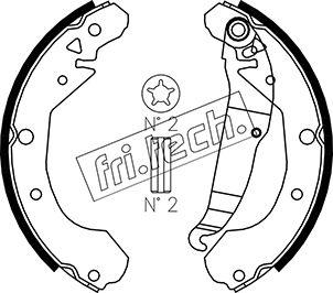 Fri.Tech. 1027.003 - Bremsbackensatz alexcarstop-ersatzteile.com