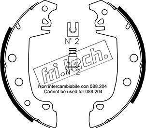 Fri.Tech. 1079.187 - Bremsbackensatz alexcarstop-ersatzteile.com