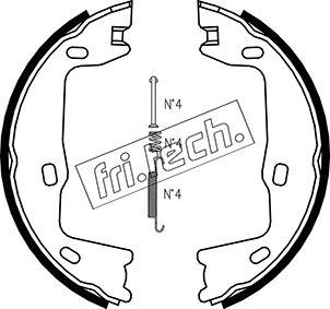 Fri.Tech. 1073.159K - Bremsbackensatz, Feststellbremse alexcarstop-ersatzteile.com