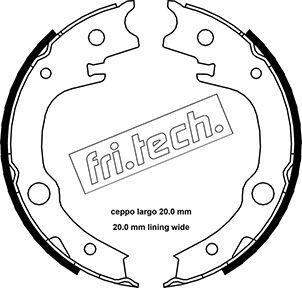 Fri.Tech. 1115.315 - Bremsbackensatz, Feststellbremse alexcarstop-ersatzteile.com