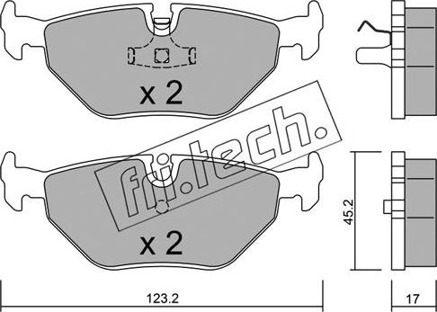 Fri.Tech. 185.0 - Bremsbelagsatz, Scheibenbremse alexcarstop-ersatzteile.com