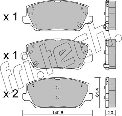 Fri.Tech. 1241.0 - Bremsbelagsatz, Scheibenbremse alexcarstop-ersatzteile.com