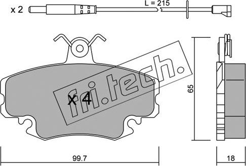 Fri.Tech. 122.0W - Bremsbelagsatz, Scheibenbremse alexcarstop-ersatzteile.com