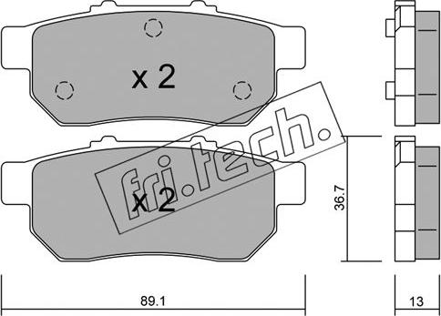 Fri.Tech. 179.0 - Bremsbelagsatz, Scheibenbremse alexcarstop-ersatzteile.com