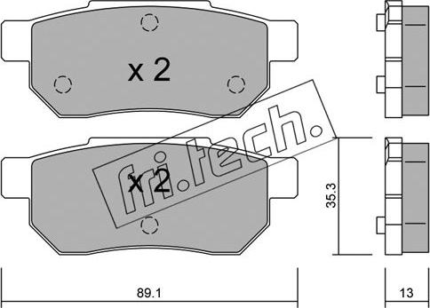 Fri.Tech. 173.0 - Bremsbelagsatz, Scheibenbremse alexcarstop-ersatzteile.com