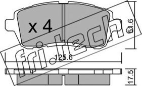 Fri.Tech. 809.2 - Bremsbelagsatz, Scheibenbremse alexcarstop-ersatzteile.com