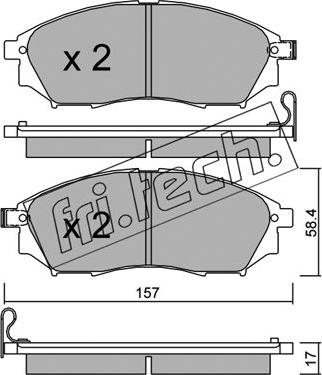 Fri.Tech. 835.0 - Bremsbelagsatz, Scheibenbremse alexcarstop-ersatzteile.com