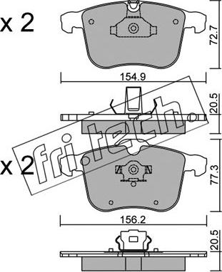 Fri.Tech. 829.0 - Bremsbelagsatz, Scheibenbremse alexcarstop-ersatzteile.com