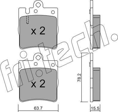 Fri.Tech. 353.0 - Bremsbelagsatz, Scheibenbremse alexcarstop-ersatzteile.com