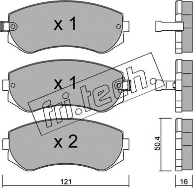 Fri.Tech. 313.0 - Bremsbelagsatz, Scheibenbremse alexcarstop-ersatzteile.com