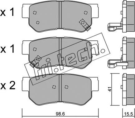 Fri.Tech. 374.0 - Bremsbelagsatz, Scheibenbremse alexcarstop-ersatzteile.com