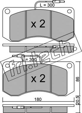 Fri.Tech. 281.0 - Bremsbelagsatz, Scheibenbremse alexcarstop-ersatzteile.com