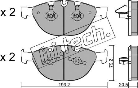 Fri.Tech. 788.0 - Bremsbelagsatz, Scheibenbremse alexcarstop-ersatzteile.com