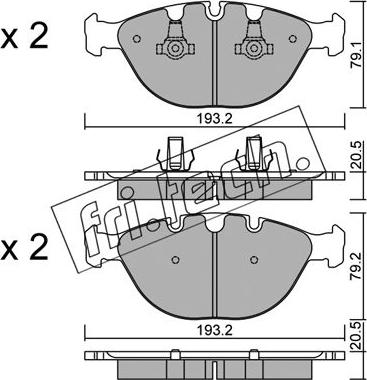 Fri.Tech. 787.0 - Bremsbelagsatz, Scheibenbremse alexcarstop-ersatzteile.com