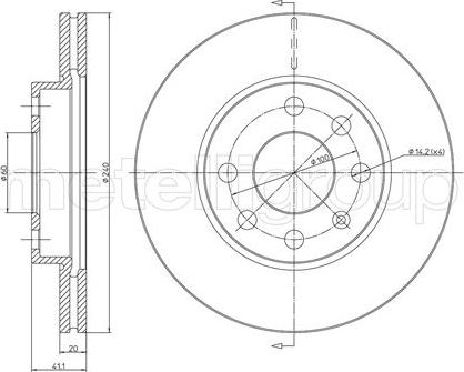 Fri.Tech. BD0953 - Bremsscheibe alexcarstop-ersatzteile.com