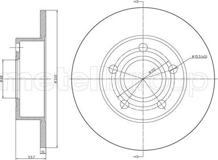 Fri.Tech. BD0749 - Bremsscheibe alexcarstop-ersatzteile.com