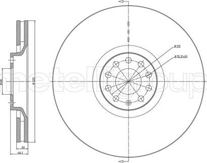 Fri.Tech. BD0738 - Bremsscheibe alexcarstop-ersatzteile.com