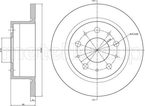 Fri.Tech. BD1165 - Bremsscheibe alexcarstop-ersatzteile.com