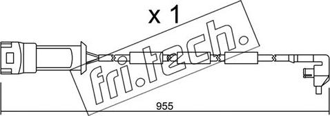 Fri.Tech. SU.091 - Warnkontakt, Bremsbelagverschleiß alexcarstop-ersatzteile.com