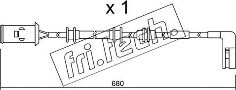 Fri.Tech. SU.093 - Warnkontakt, Bremsbelagverschleiß alexcarstop-ersatzteile.com