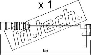 Fri.Tech. SU.011 - Warnkontakt, Bremsbelagverschleiß alexcarstop-ersatzteile.com