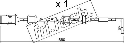 Fri.Tech. SU.142 - Warnkontakt, Bremsbelagverschleiß alexcarstop-ersatzteile.com