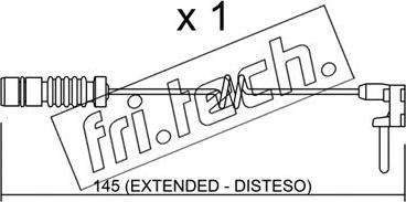 Fri.Tech. SU.161 - Warnkontakt, Bremsbelagverschleiß alexcarstop-ersatzteile.com