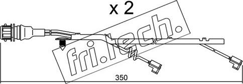 Fri.Tech. SU.182K - Warnkontakt, Bremsbelagverschleiß alexcarstop-ersatzteile.com