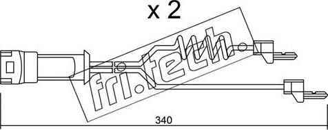 Fri.Tech. SU.172K - Warnkontakt, Bremsbelagverschleiß alexcarstop-ersatzteile.com